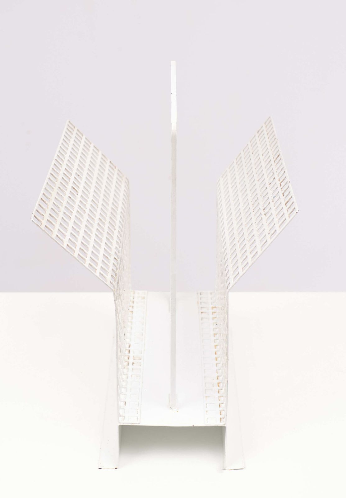 Perforated Metal News Paper Rack, 1960s, France photo 727.0