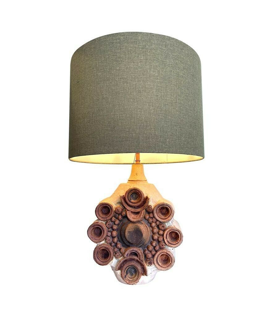 A Large 1960s Studio Pottery Lamps By Bernard Rooke Stamped On The Base photo vintage