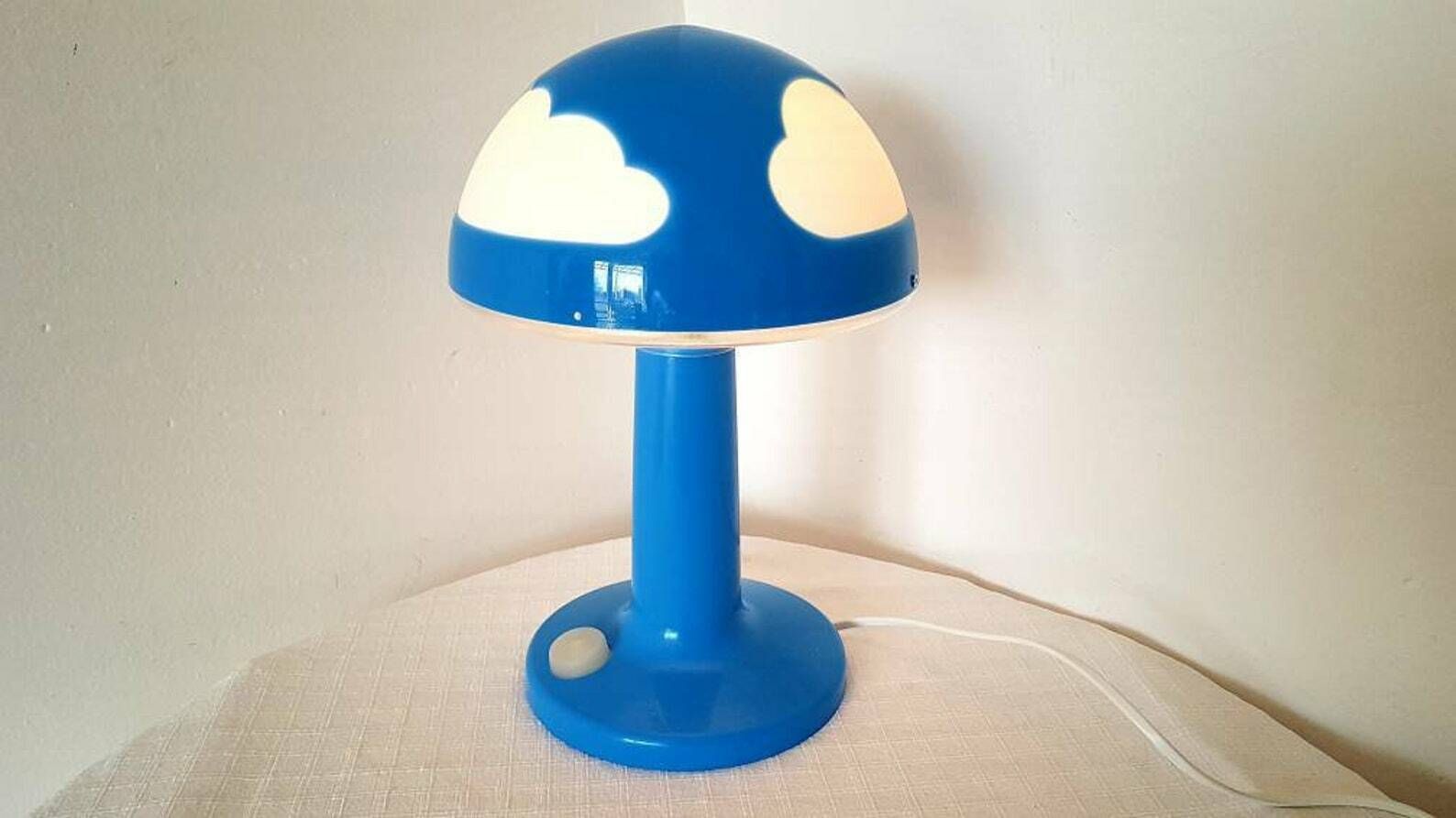 Vintage New Mushroom Ikea Desk Lamp Skojig In Original Box photo vinterior