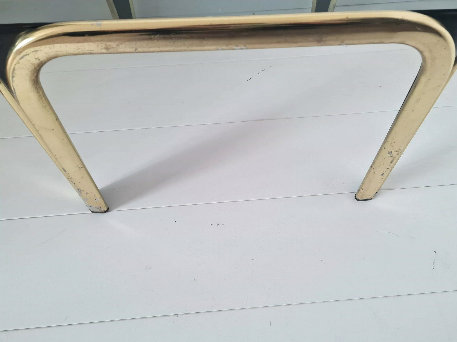 Vintage Mid Century Modern Chrome And Smoked Glass Table photo buy