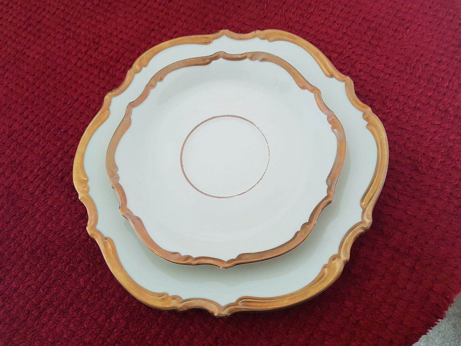 Vintage Porcelain Set 3 Piece Breakfast Set Vintage Germany Breakfast Set 150ml Cup, Saucer & Cake Dish photo 52.0
