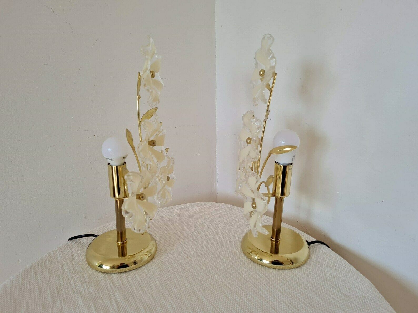 Mid-Century Design tafellampenpaar – nachtkastlampen, jaren 1980 photo furniture