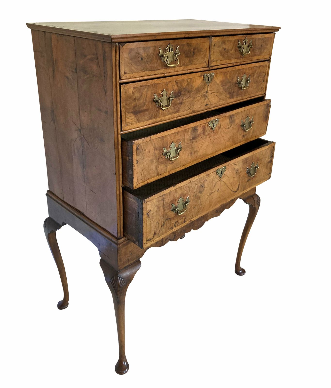 A Queen Anne Walnut Chest On Stand photo 1121.0