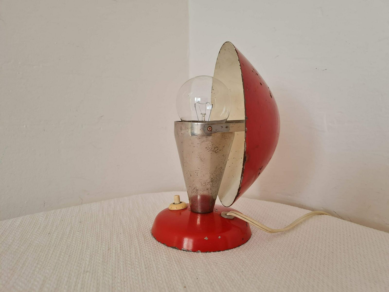 Vintage Mushroom Art Deco Table Lamp By Josef Hurka For Napako Czechoslovakian Table Bauhaus Lamp photo Lighting