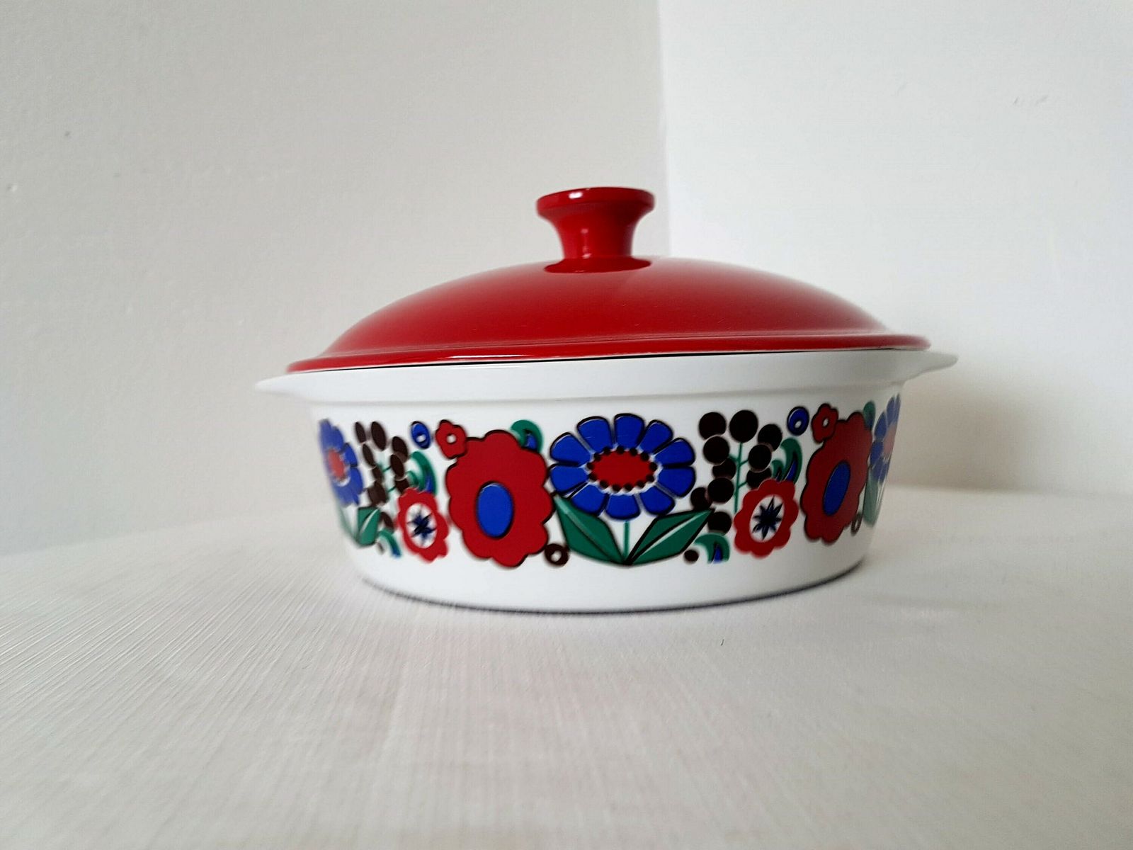 Vintage Freiberg Cordo Flam Retro Baking Dish Casserole Made In Gdr (East Germany) Cookware