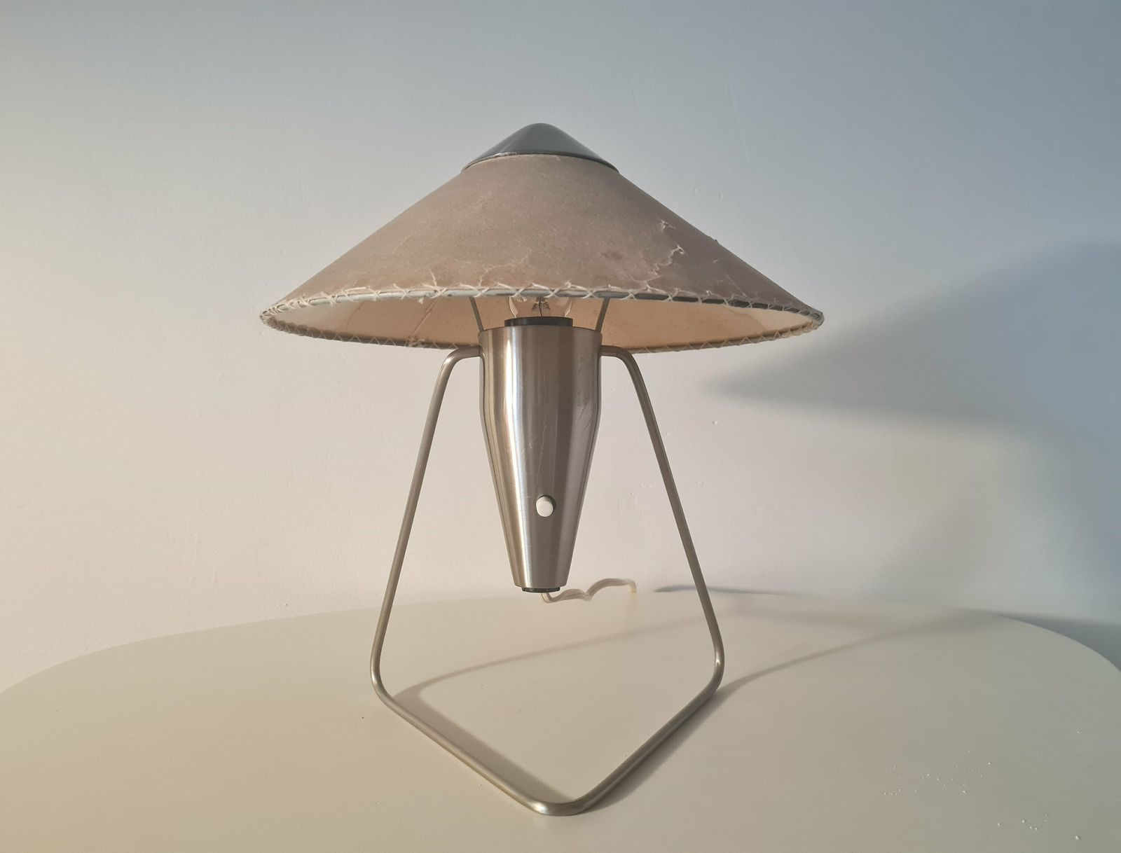 Vintage Table/Wall Lamp With Original Shade By Helena Frantova Made In Czechoslovakia 50s. photo furniture