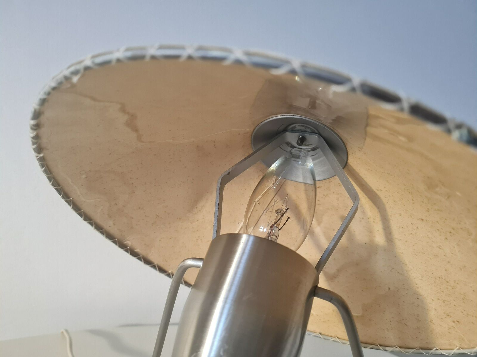 Vintage Table/Wall Lamp With Original Shade By Helena Frantova Made In Czechoslovakia 50s. photo vintage