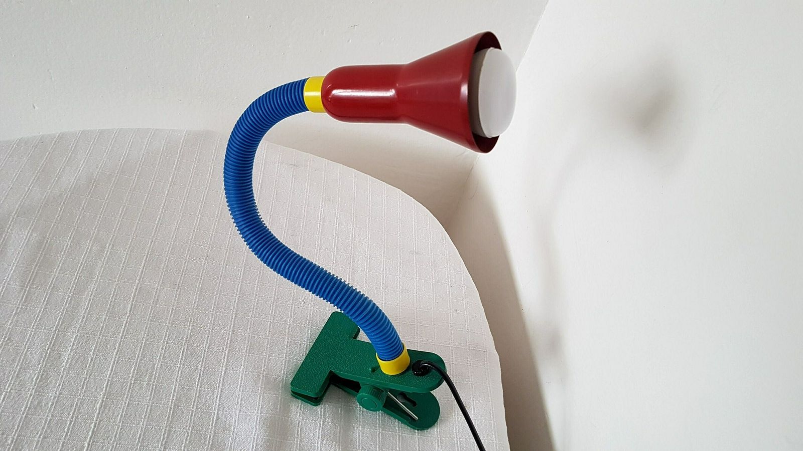 Vintage Clamp Spot Wall/Desk Memphis Milano Style Lamp Design 1990s
