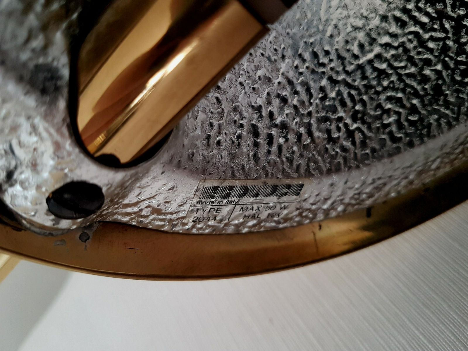Vintage Mid Century Rare Table Italian Brass Chrome Lamp By La Relco Milano photo buy