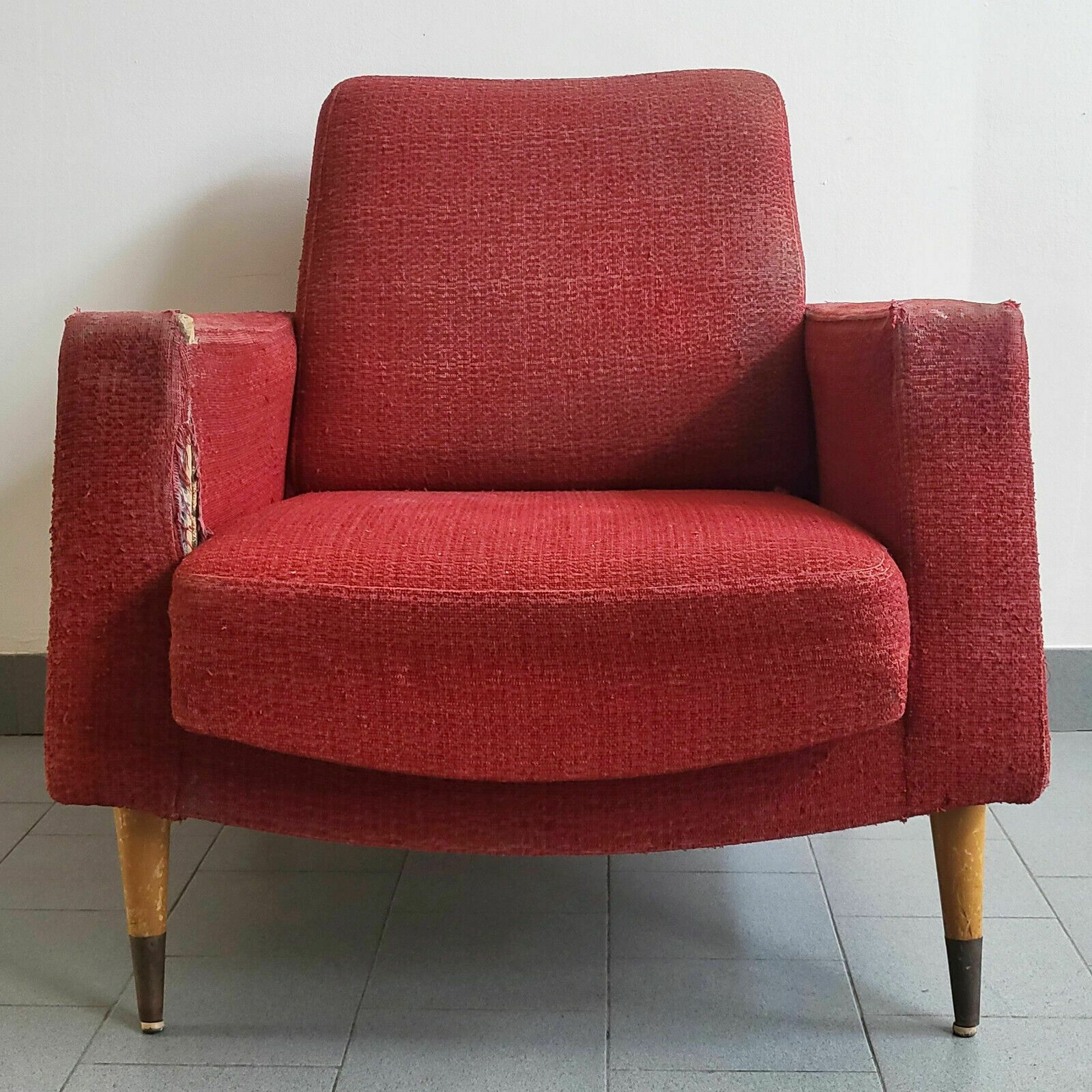 Vintage Armchair 1950 Rockabilly To Restore Dlg Steiner Arp Guariche 50s 1950s photo furniture