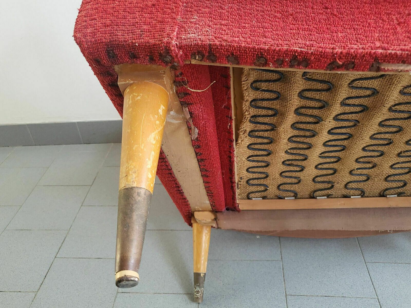 photo for sale Vintage Armchair 1950 Rockabilly To Restore Dlg Steiner Arp Guariche 50s 1950s