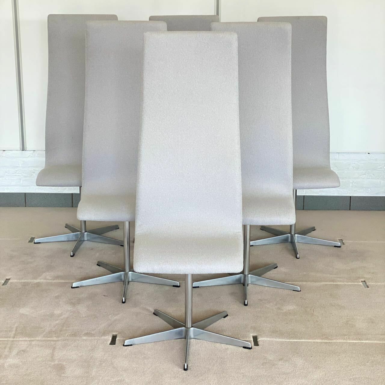 Set Of 6 Oxford Chairs By Arne Jacobson For Fritz Hansen photo furniture