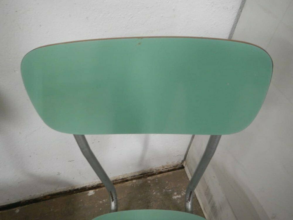 photo for sale Green Formica Chairs, 1960s, Set Of 2