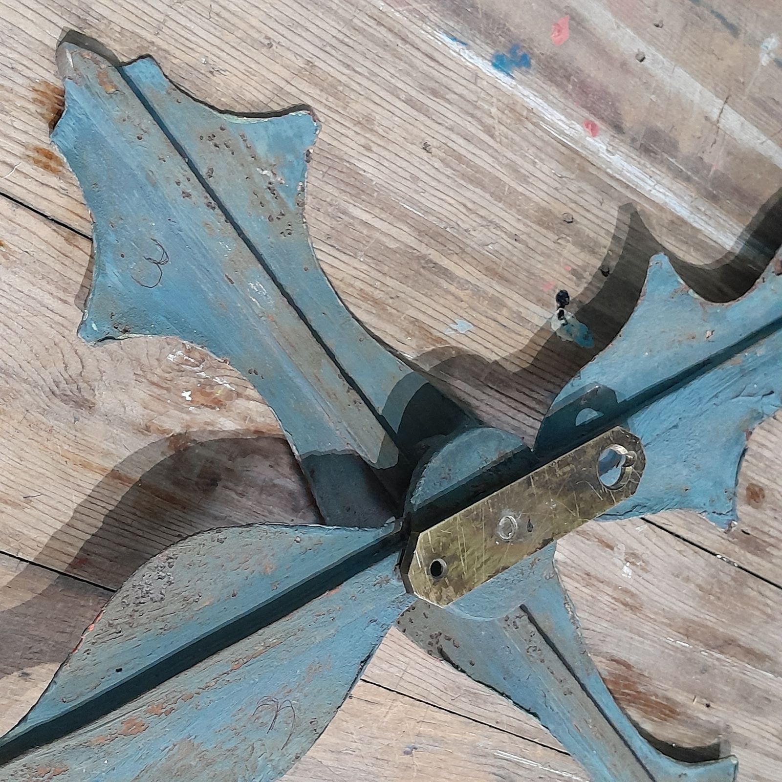 Pair Of Old Matched Turret Clocks Hands photo buy