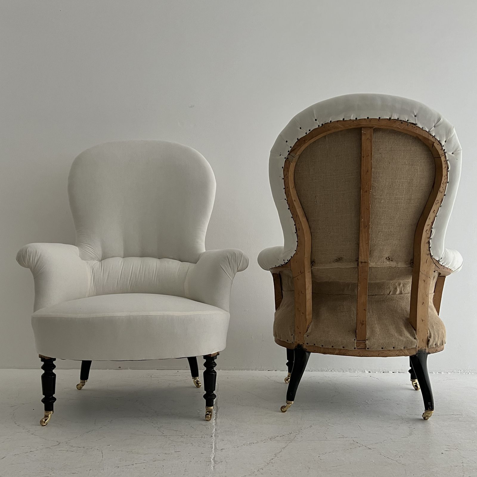 A Pair Of French Napoleon Spoon Back Chairs photo 1750.0