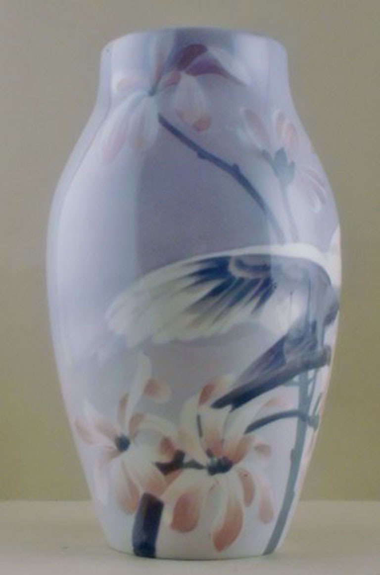 Karl Lindstrom For Rörstrand Unique Art Nouveau Vase In Porcelain photo 1427.0