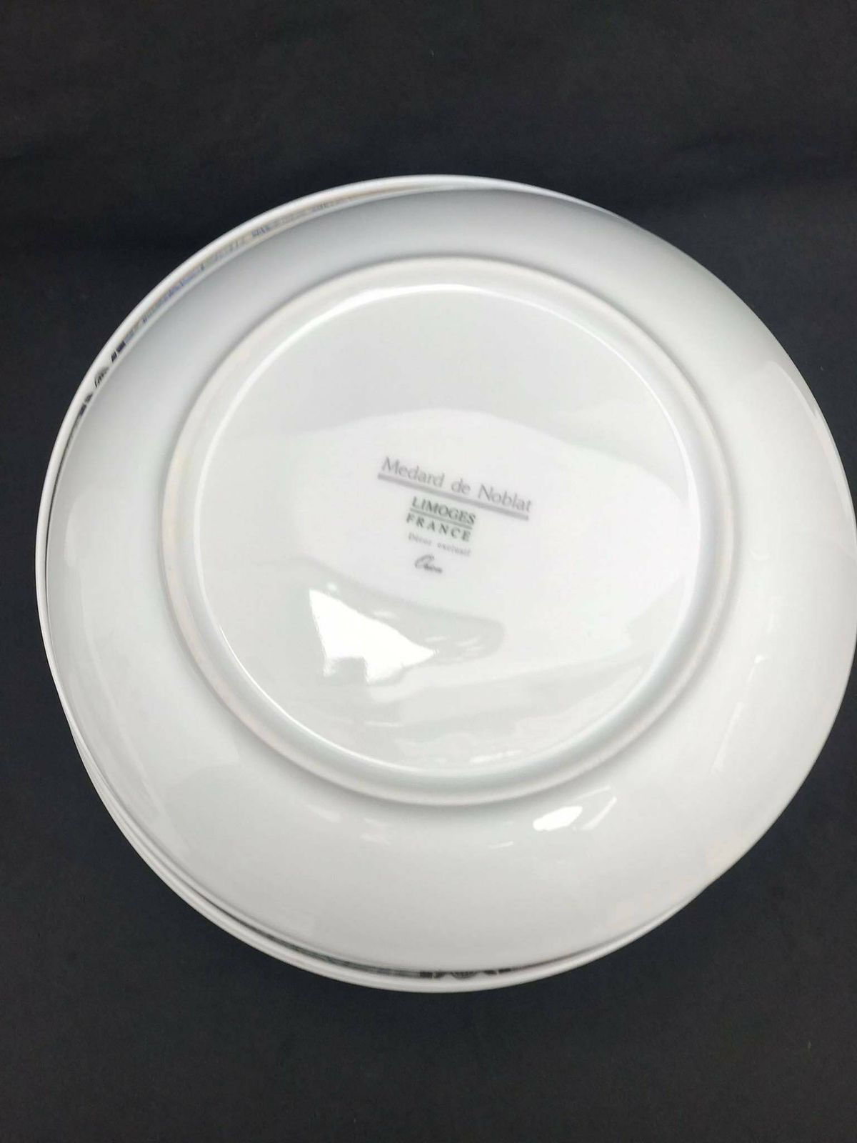Borden Limoges Orion Patroon Medard De Noblat Vervangend Klein Soepbord Pastabord Huwelijkscadeau Gouden Rand photo vintage