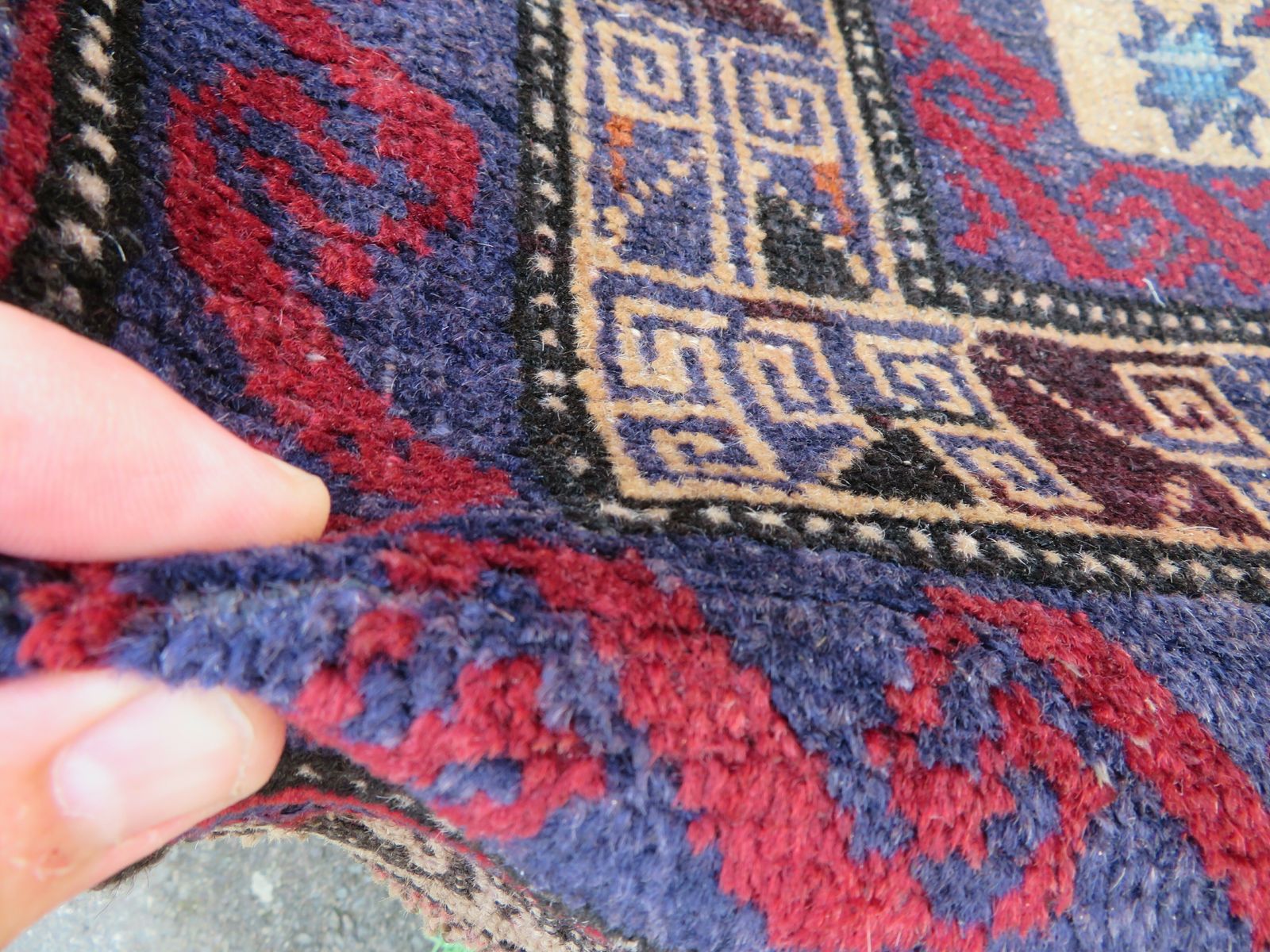 Antique Baluch Rug. Comical Animal Motifs. Baluch Tribes Of Herat. West Afghanistan.152cm X 86cm. photo for sale