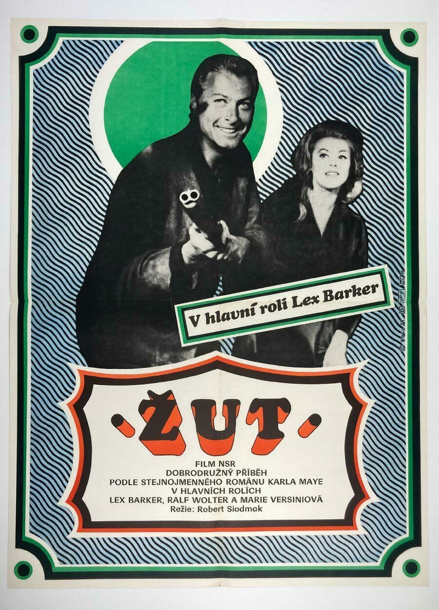 Movie Poster, The Yellow One, Dobroslav Foll, 1978