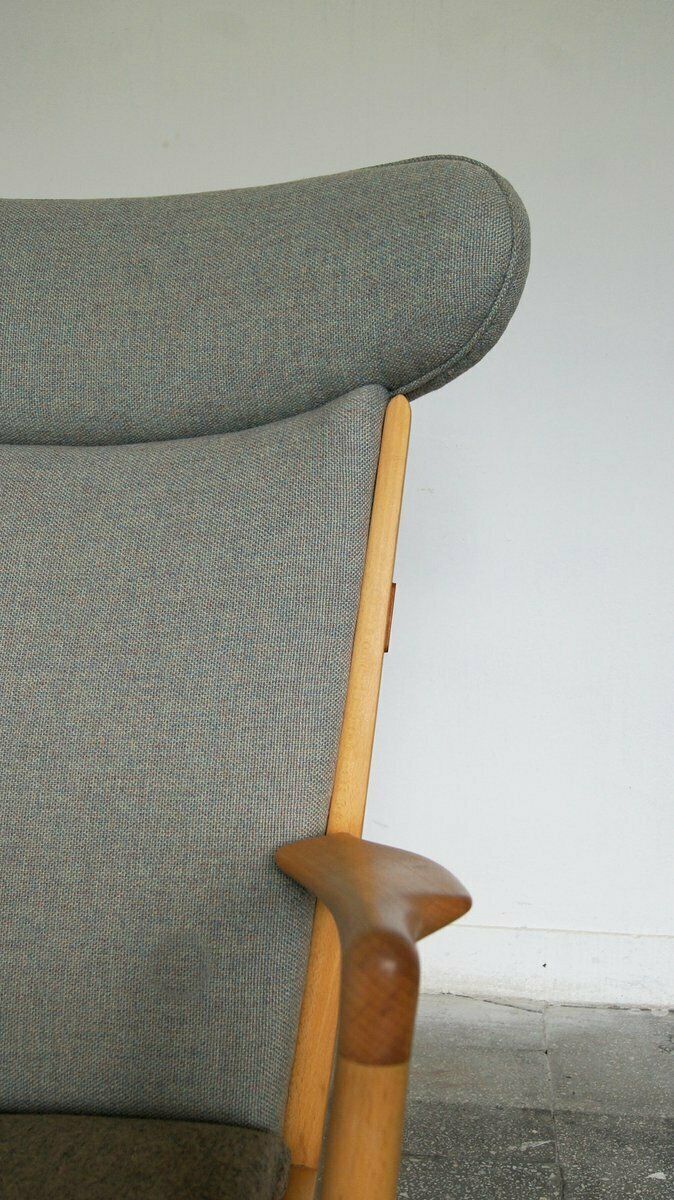 Model Ap 16 Easy Chair And Ottoman By Hans J. Wegner For Ap Stolen, 1951, Set Of 2 photo buy
