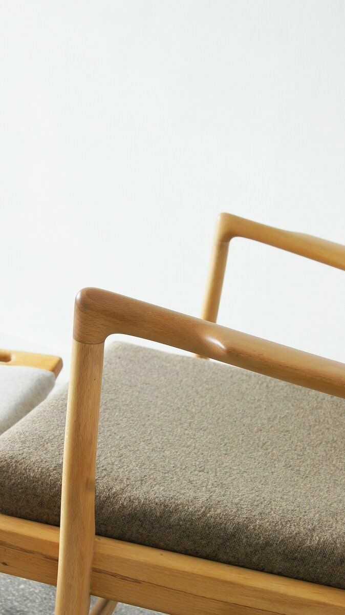 photo for sale Model Ap 16 Easy Chair And Ottoman By Hans J. Wegner For Ap Stolen, 1951, Set Of 2