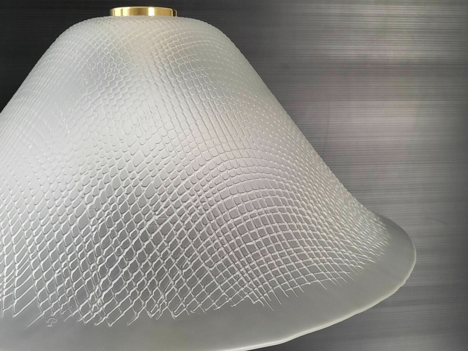 Verlichting Vintage Tafellamp Peill & Putzler 1960 Schildpadglas En Goudkleurig Messing 60s photo
