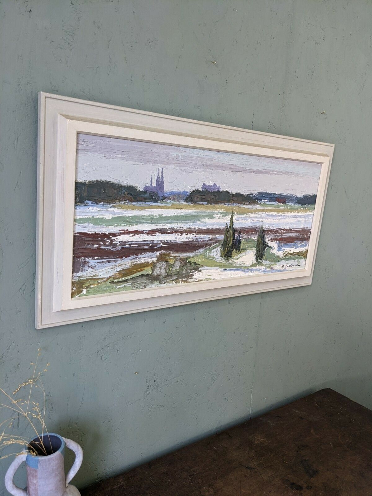 Planes Oil Painting, Mid 20th Century photo Art