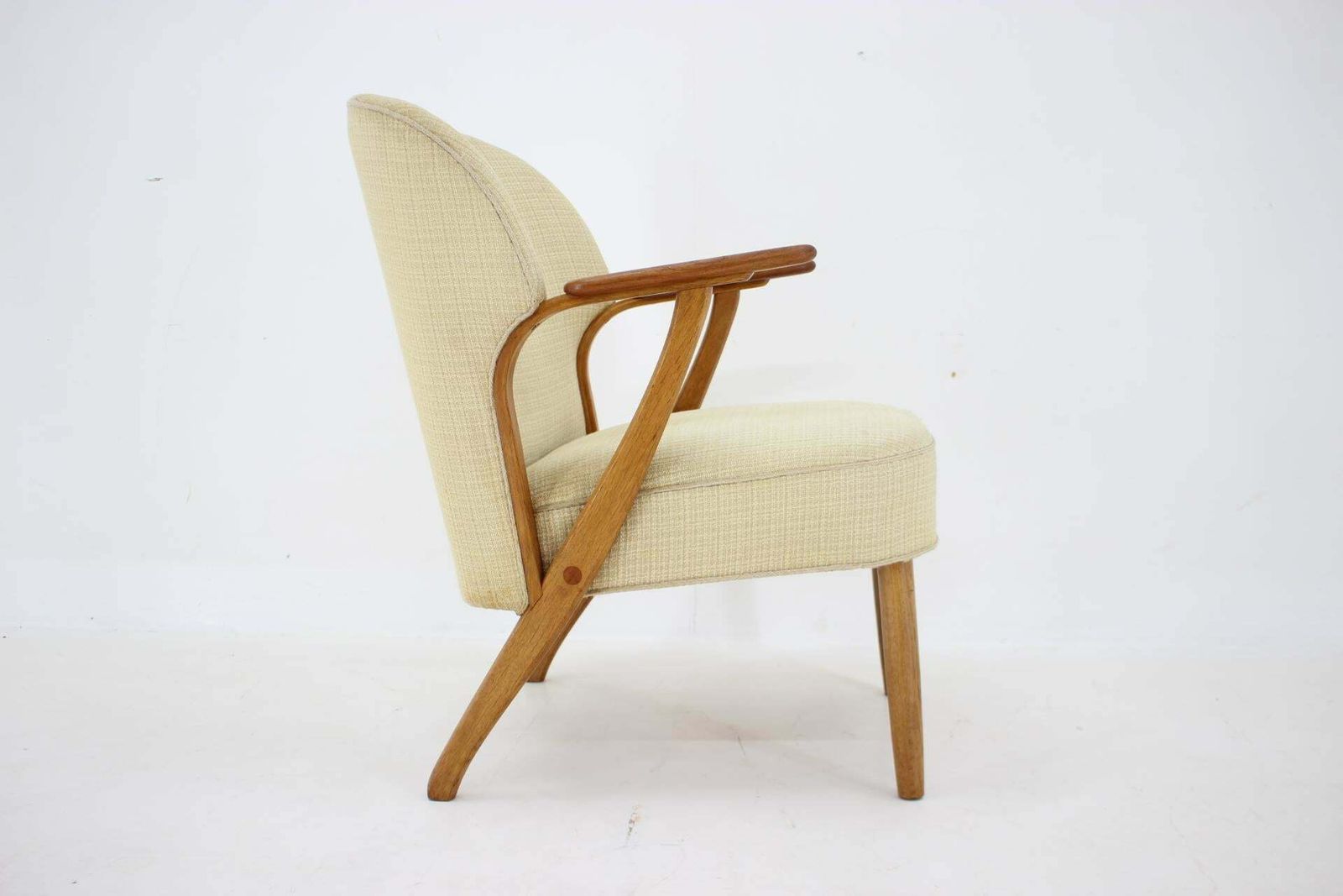 1950s Chresten Findahl Brodersen Armchair In Oak, Denmark photo furniture