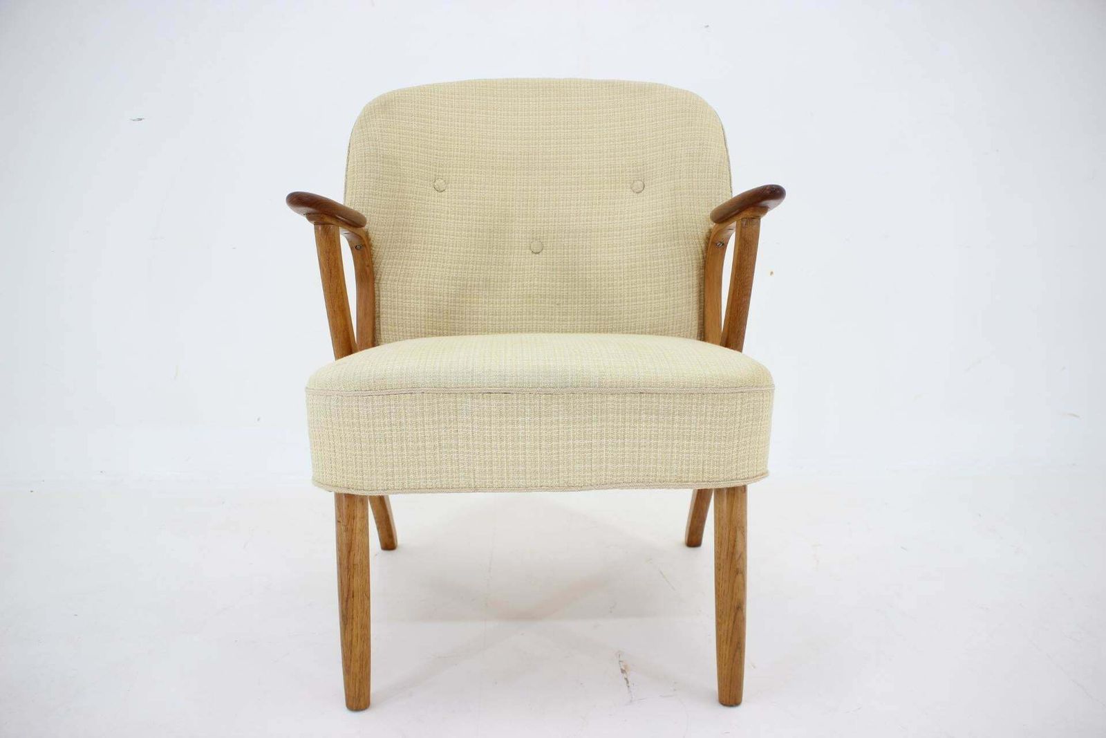 1950s Chresten Findahl Brodersen Armchair In Oak, Denmark photo Furniture