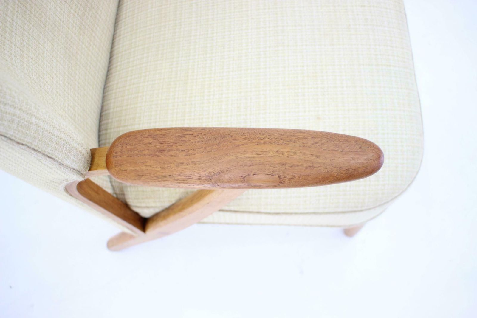 Furniture 1950s Chresten Findahl Brodersen Armchair In Oak, Denmark photo