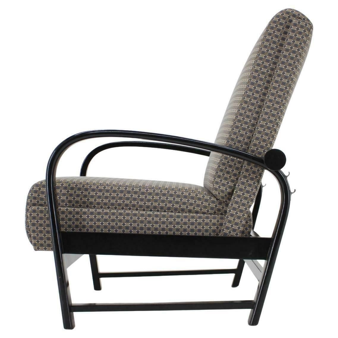 1940s Kropacek Kozelka Adjustable Armchair, Czechoslovakia photo furniture