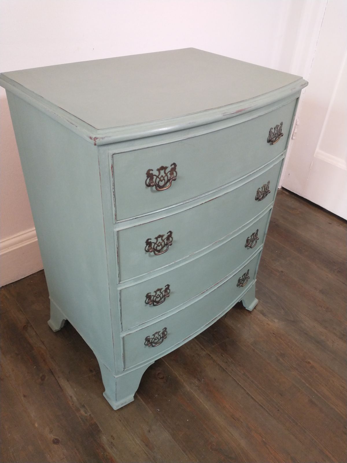 325.0 Painted Georgian Style Chest Of Drawers photo