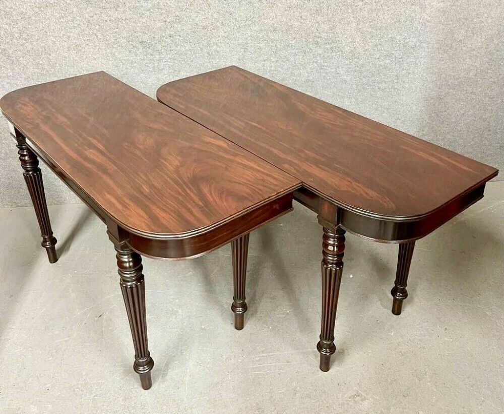 Good Quality Pair Of George IV Mahogany Console Tables photo furniture