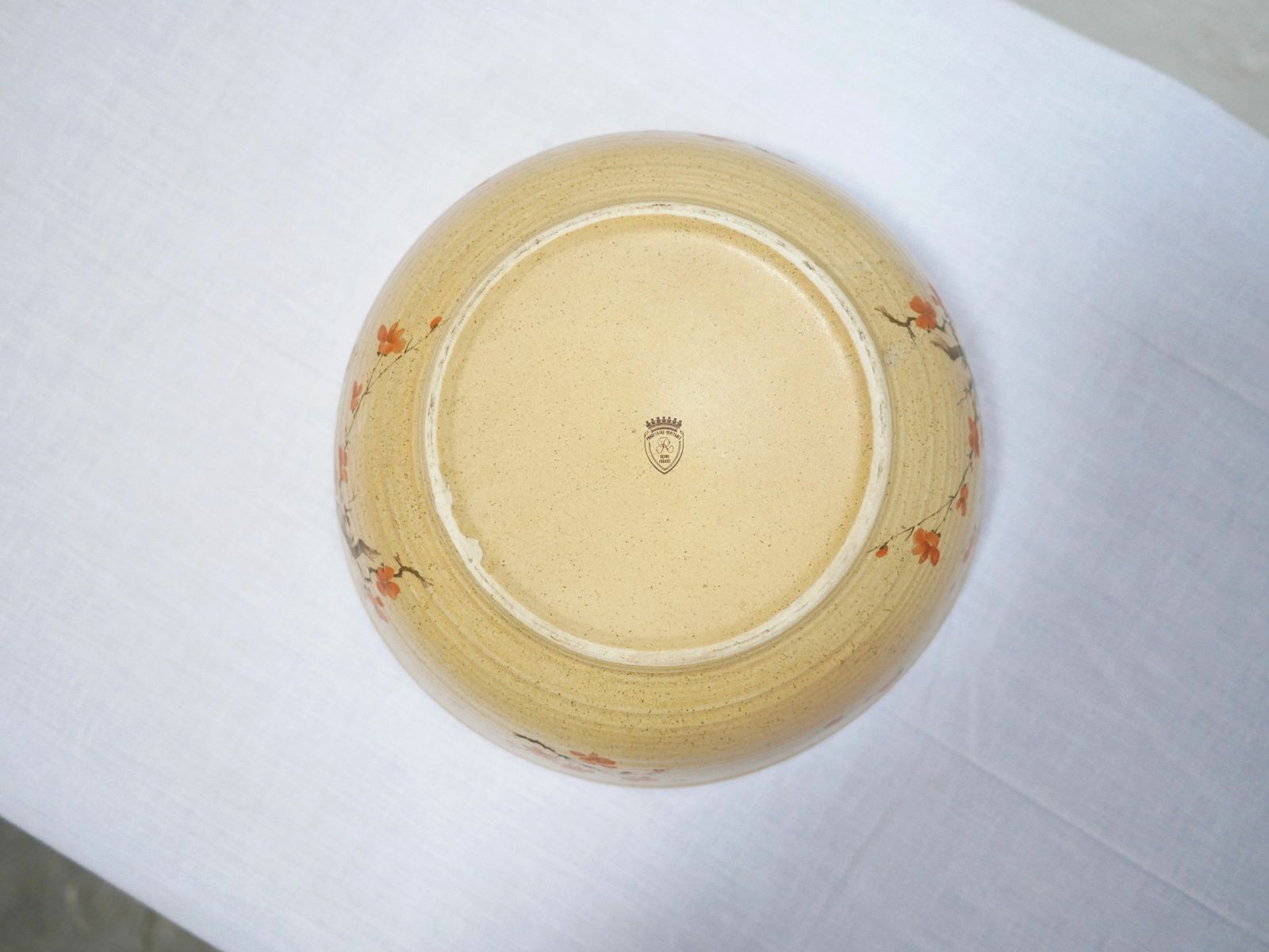 Vintage Porcelain Salad Bowl By Maison Revol, France photo vinterior