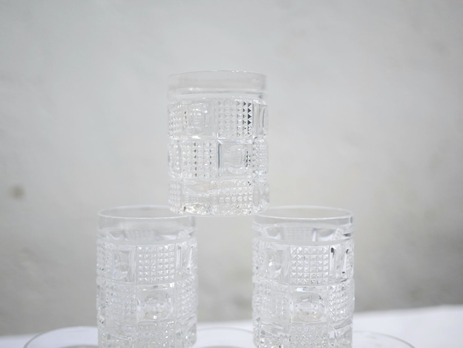 Home Decor Decanter And 6 Vintage Glass Glasses photo
