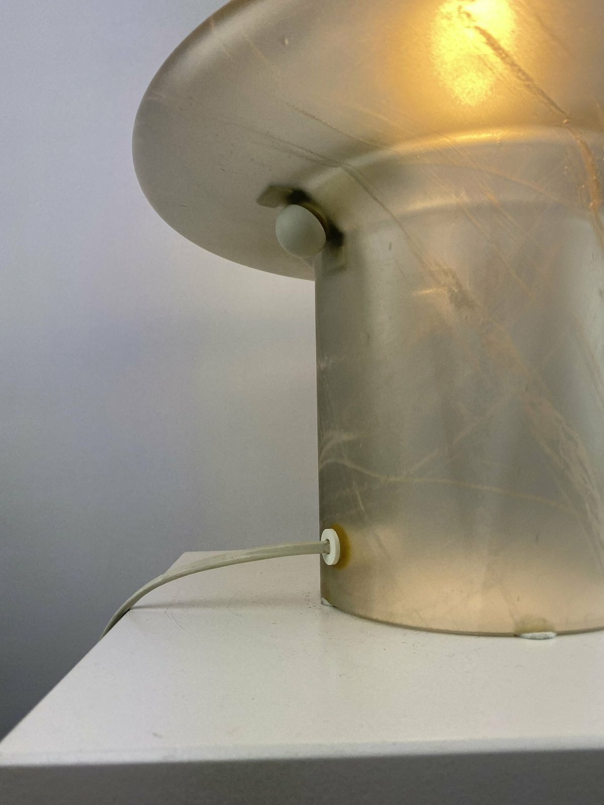 Grote Heldere Swirl Glazen Paddenstoellamp Xl – Peill Und Putzler, 1970 photo vinterior