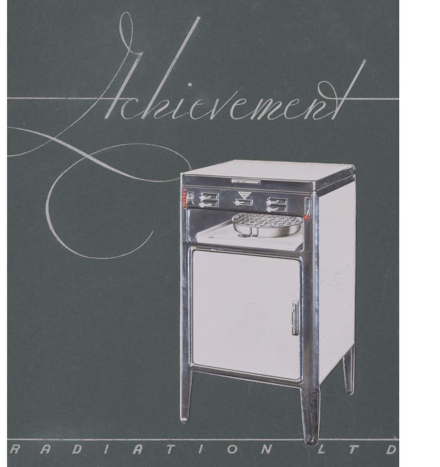 Radiation Gas Cookers Achievement Art Deco Brochure Design By Brownbridge 1930s photo Art