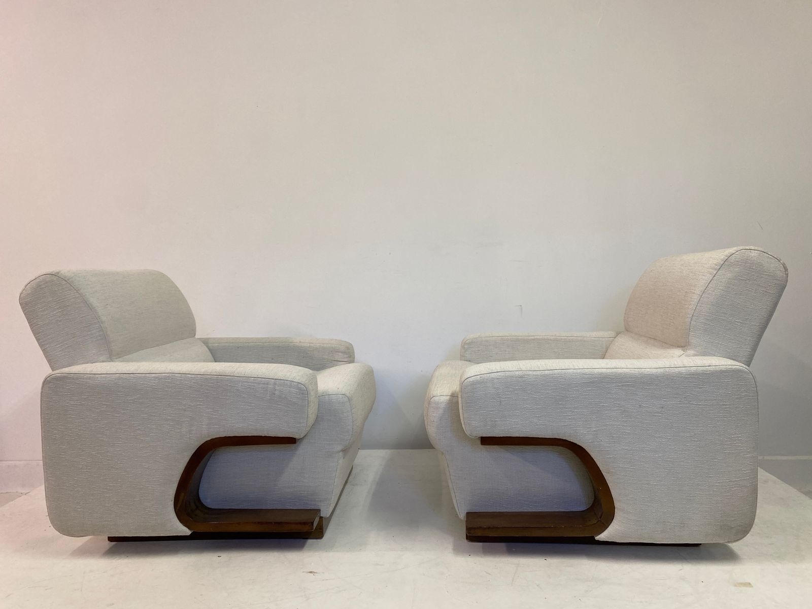 photo for sale Pair Of 1970s Italian Lounge Chairs