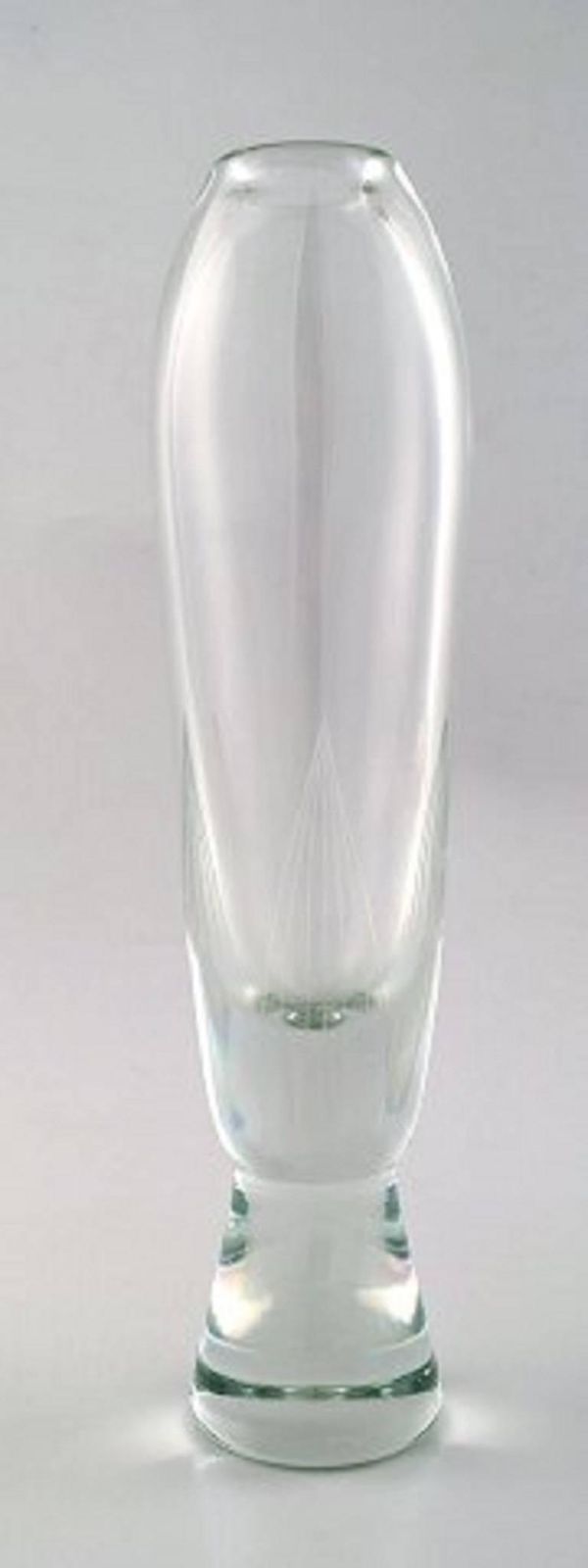 Pair Of Large Orrefors Glass Vases, Stylish Swedish Design, 1950s 1960s photo furniture