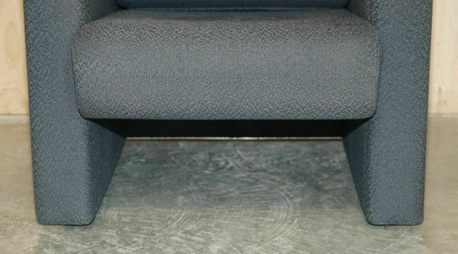 Original Pair Of 1988 Trix And Robert Haussmann For Knoll Mirrored Armchairs photo vintage