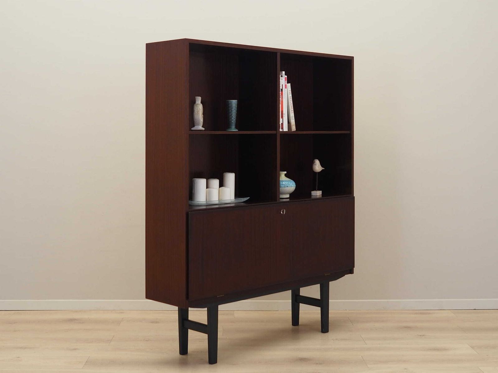 Mahogany Bookcase Danish Design 1970s Manufactured By Omann Jun photo 829.0
