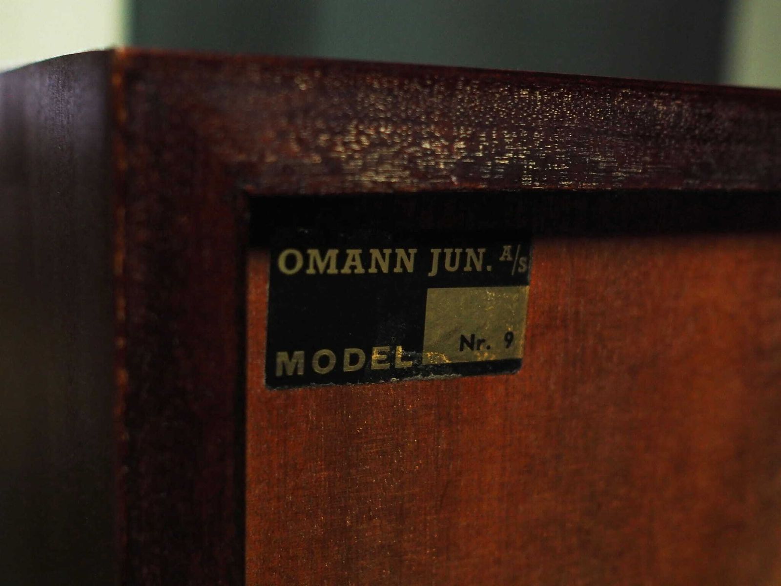 photo buy Mahogany Bookcase Danish Design 1970s Manufactured By Omann Jun