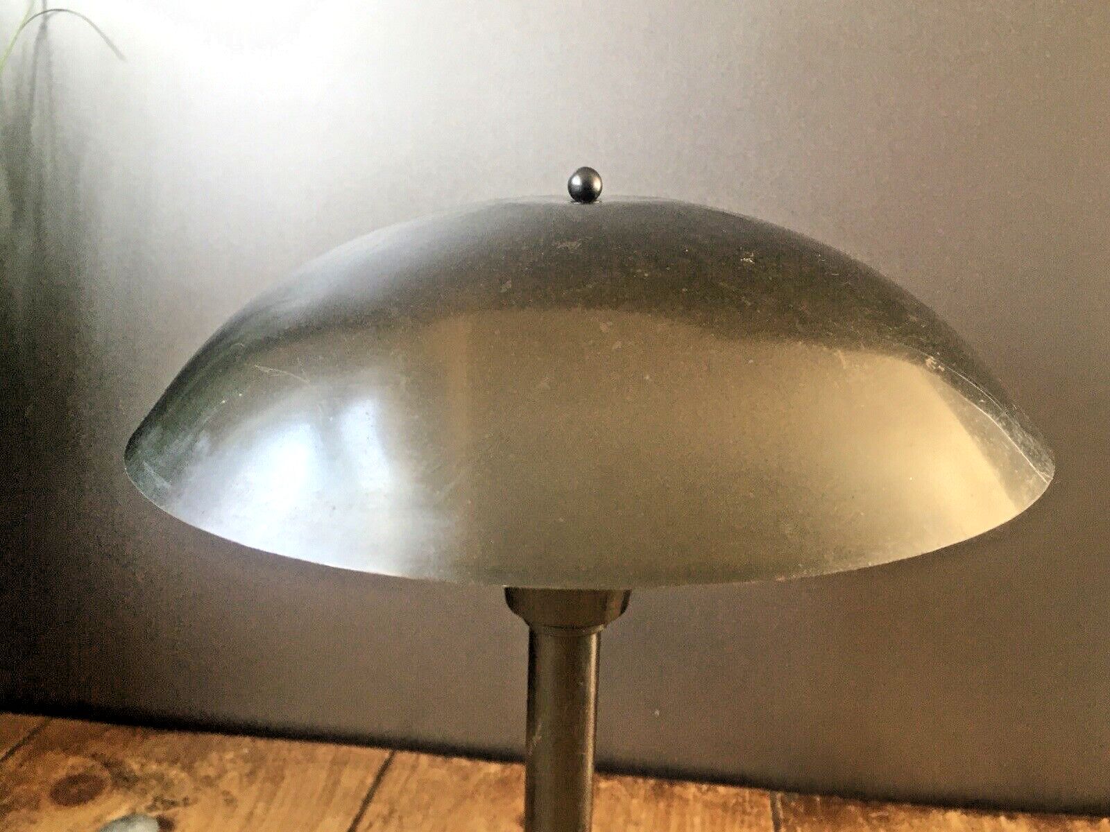 German Art Deco Bauhaus 1930's Mushroom Desk Lamp Space Age Light Not Working photo vintage