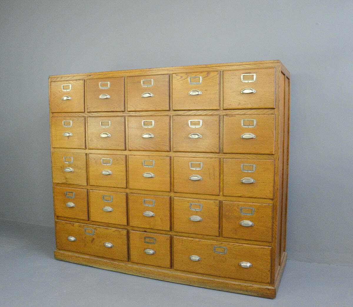 Large Bank Of French Art Deco Filing Drawers Circa 1930s photo furniture
