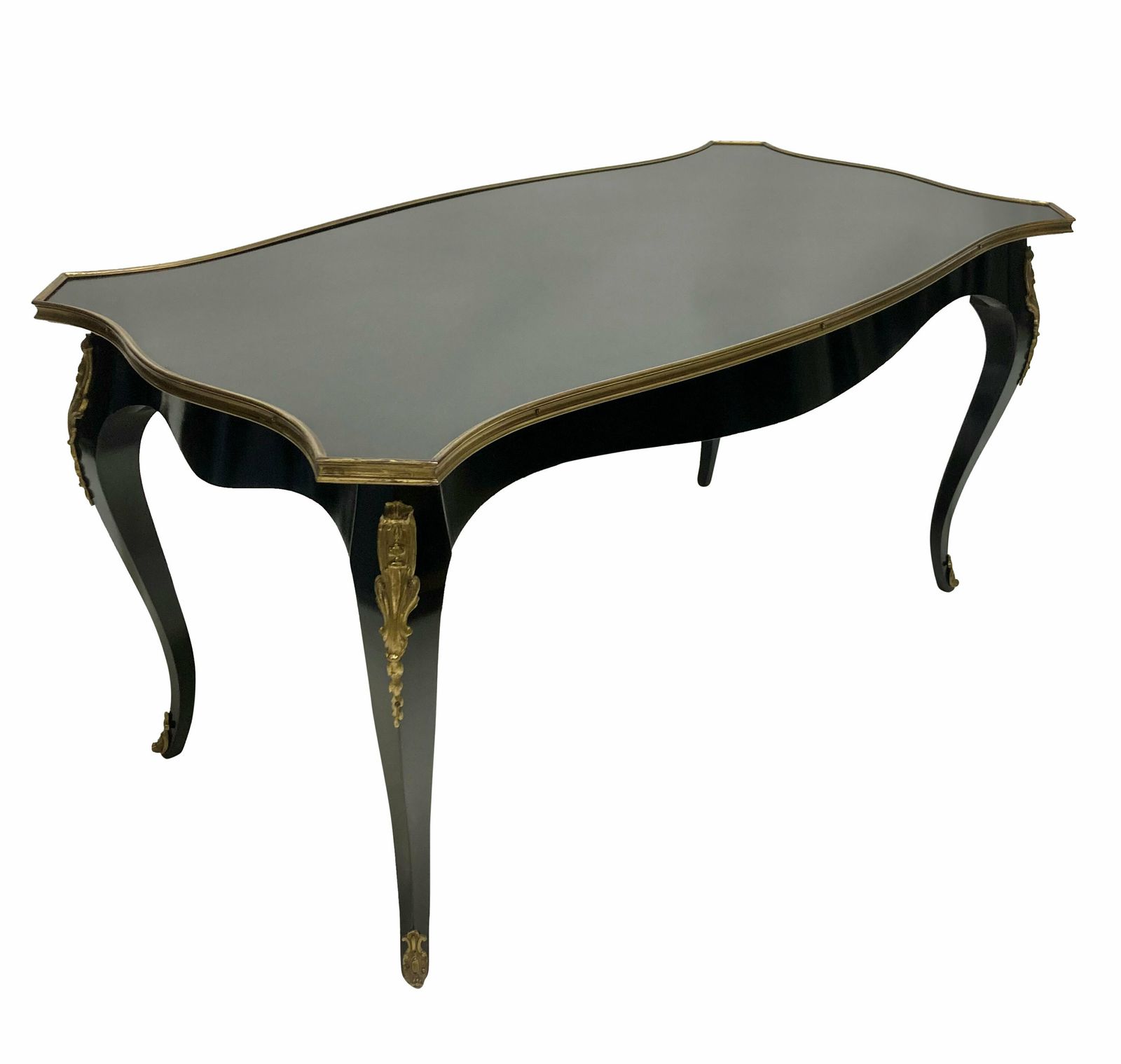 A French Black Lacquered Louis XV Style Occasional Table photo furniture