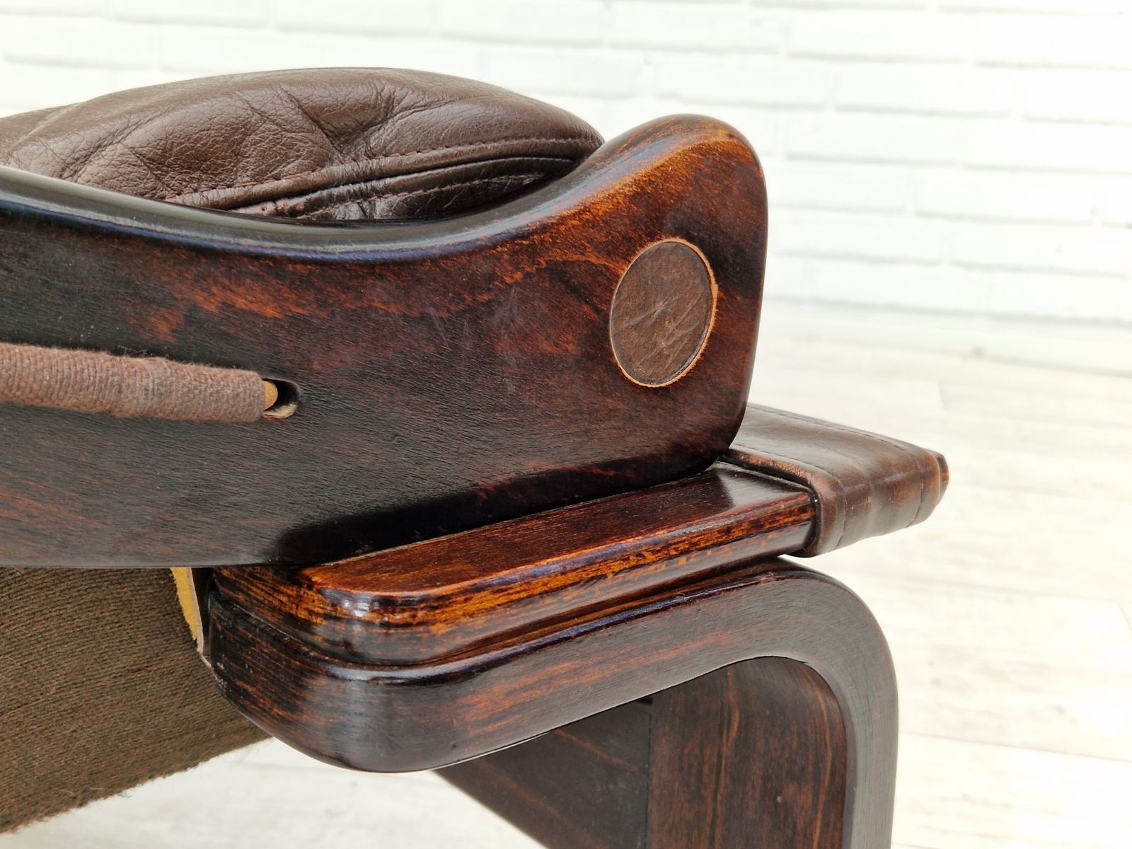 1970s, Brown Leather Pair Of Lounge Chair By Ake Fribytter For Nelo Sweden. photo buy