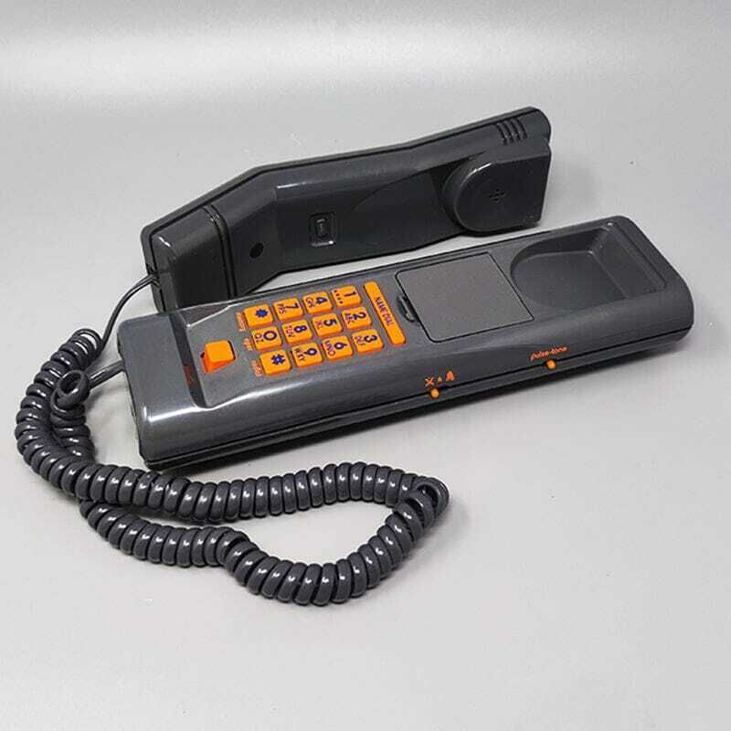 1980s Gorgeous Swatch Twin Phone "Deco" With The Original Box. Memphis Style photo vintage