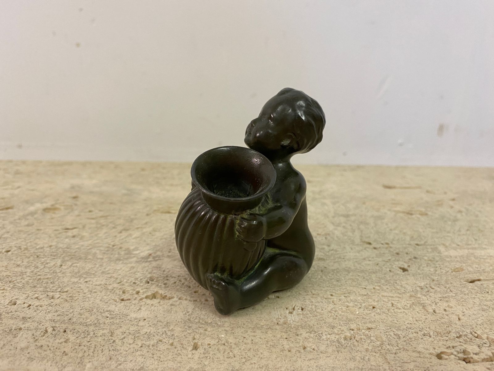 Small Baby Figurine Pen Holder By Just Andersen photo vintage