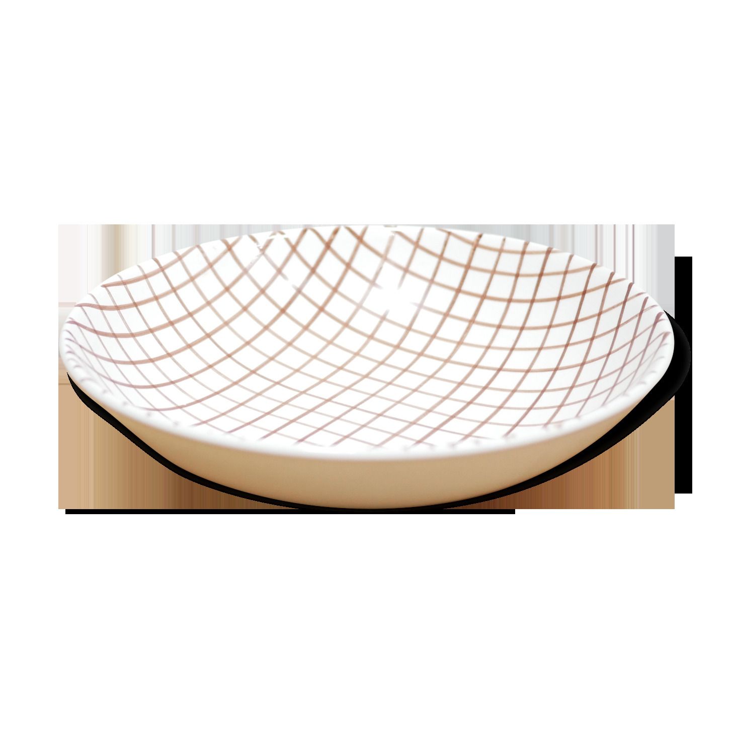Vintage Ceramic Hollow Flat Salad Bowl By The Longchamp Manufacture, France