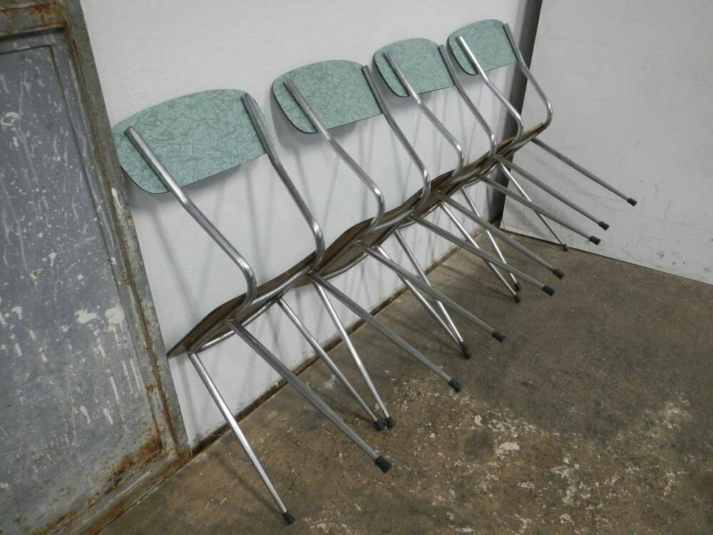 Speckled Green Formic Set, 1960s, Set Of 4 photo Furniture